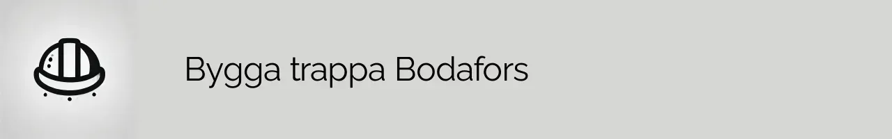 Bygga trappa Bodafors